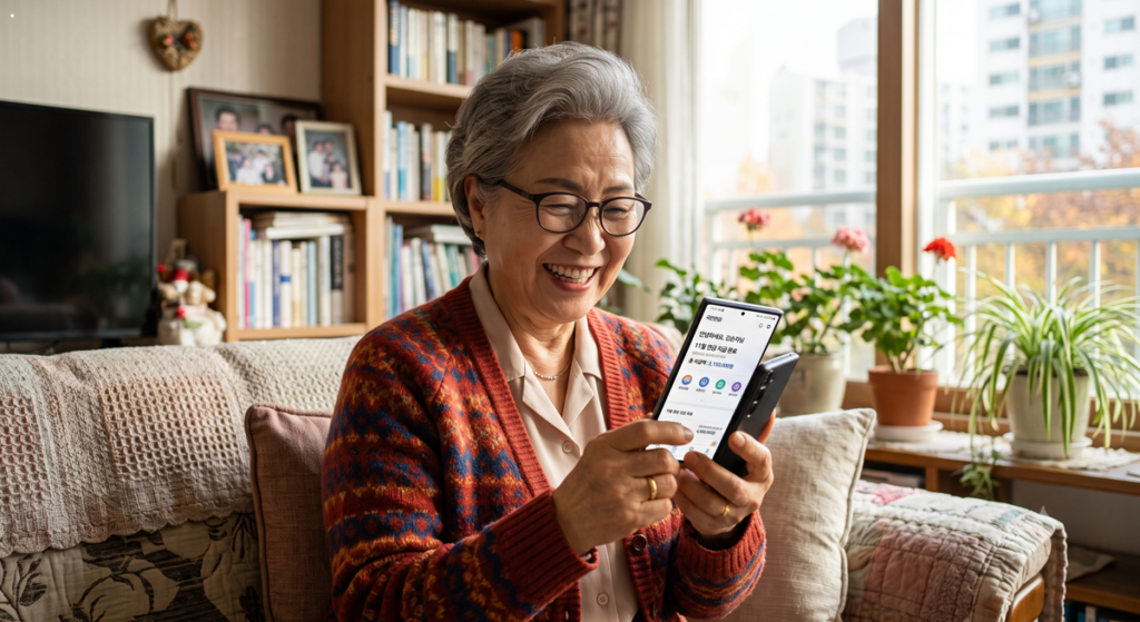 노령연금 감액 조건 스마트폰 입금 확인 senior checking smartphone pension app