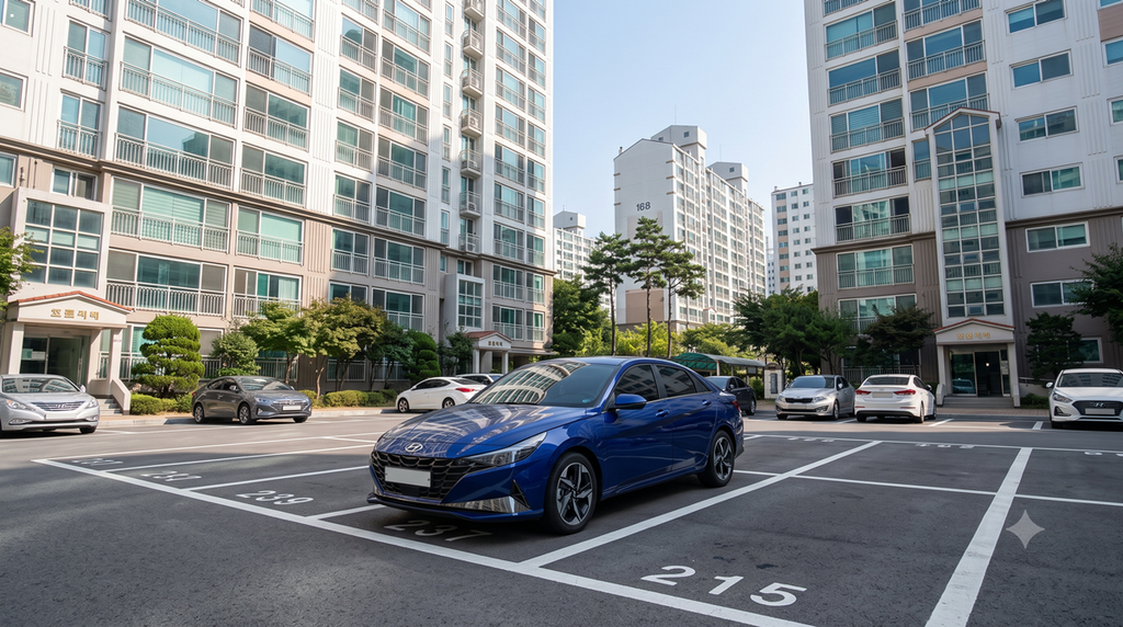 기초연금 자동차 기준 차량가액 4000만원 조건 안내 승용차 (Passenger car representing the 40 million KRW car value criteria for basic pension)